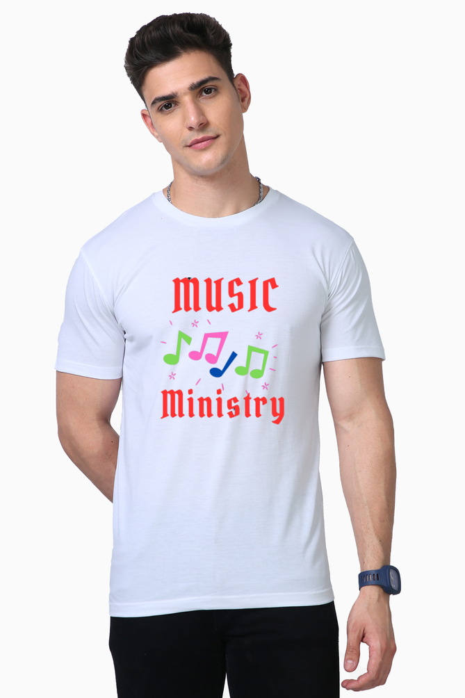 Bluelander Supima Half Sleeve T-Shirt: The Ministry of Music's Ultimate Fusion of Supreme Comfort and Style for True Musicians.