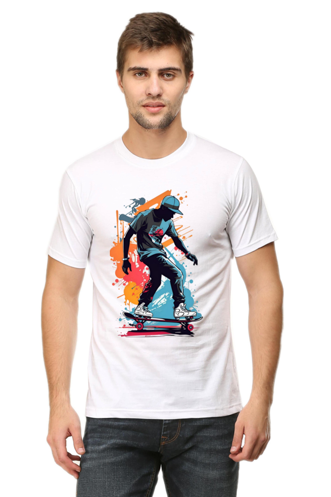 Trendsetter: Bluelander's Premium Cotton Bio-Washed Half-Sleeve T-Shirt.