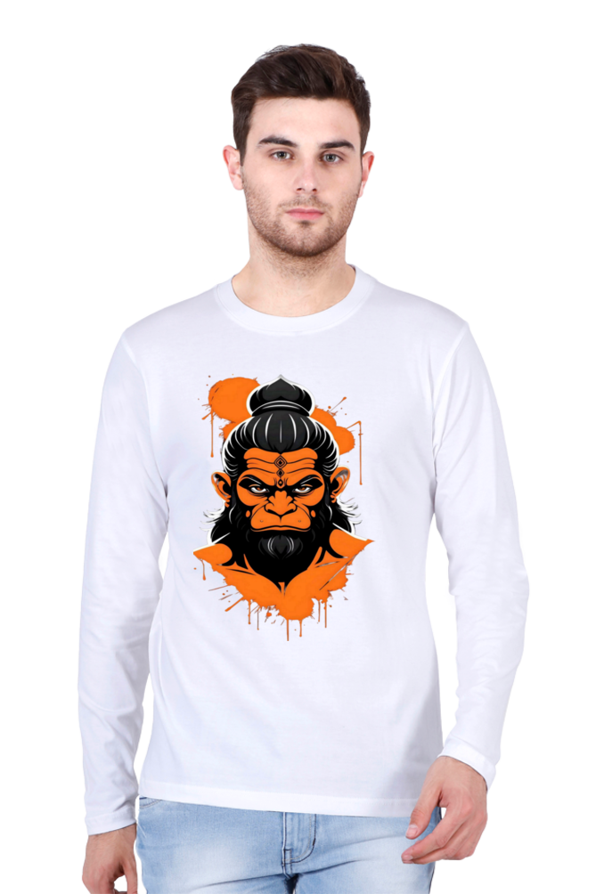 Premium Unisex Hanuman Grace Bhastra T-shirt: Divine Power & Comfort | Bluelander