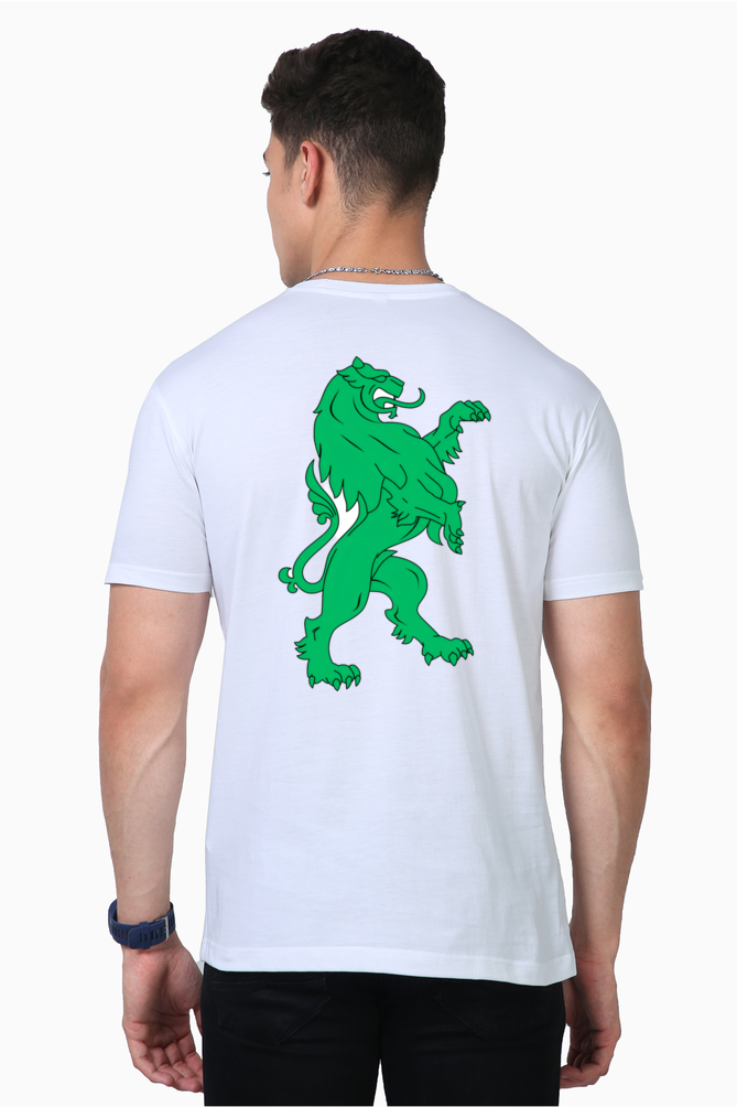 Stand Out Everywhere with Bluelander's Supima Cotton Half Sleeve T-Shirt - Enhanced Back Design!