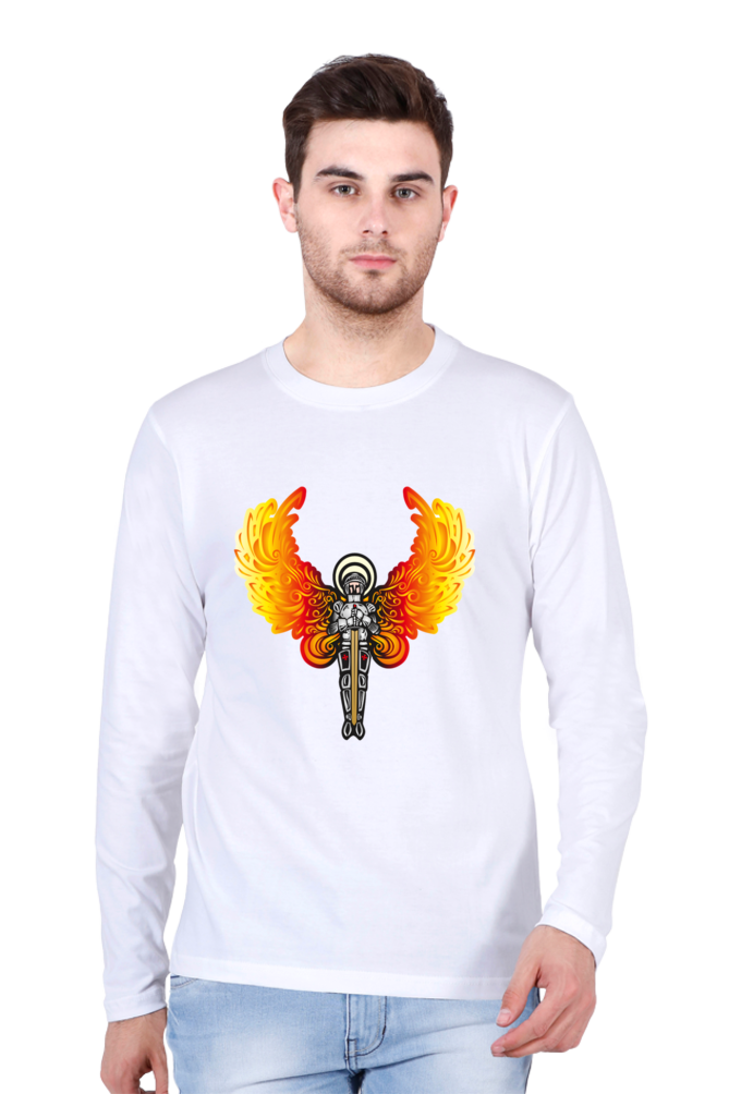 Glow Up Your Nights: Bluelander's Night Glow Cotton Full Sleeve T-Shirt Illuminates Your Style with Futuristic Designs!