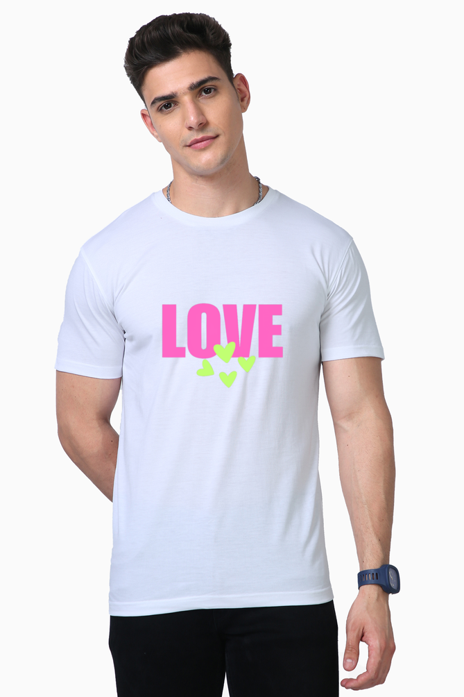 Bluelander Supima Tee: Elevate Style with Luxury Premium Cotton. Half Sleeves for Comfort & Positivity!