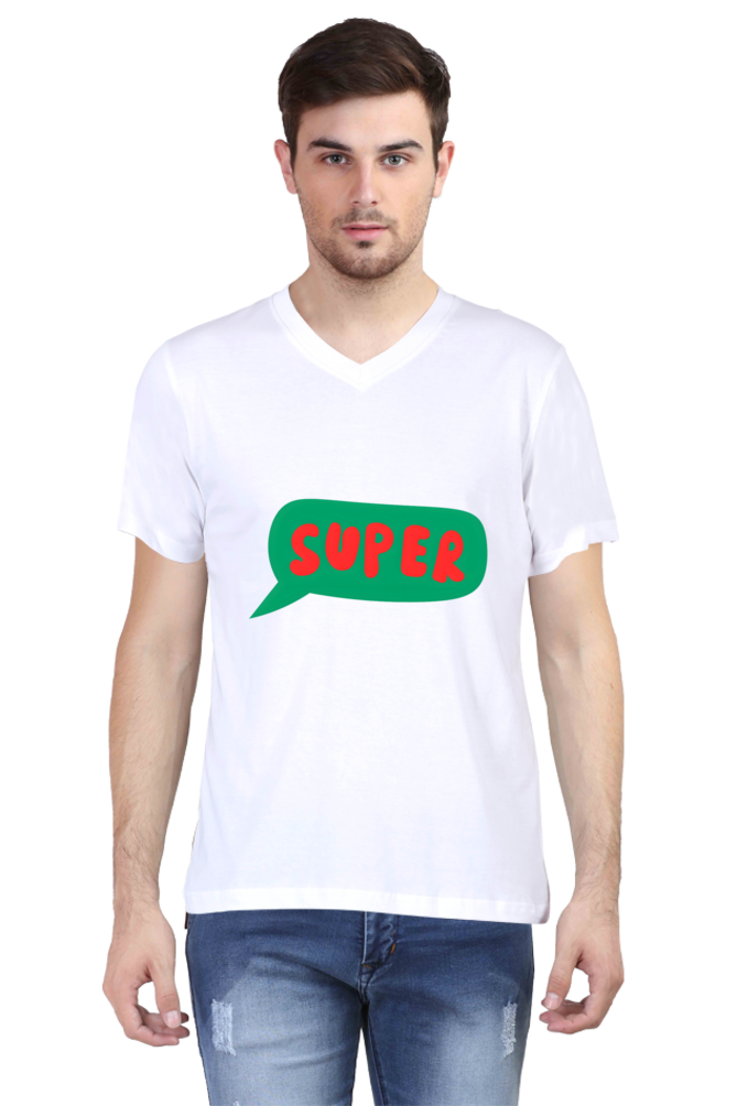 Express Yourself in Every Stitch: Bluelander's Vibrant V Neck Cotton T Shirt!