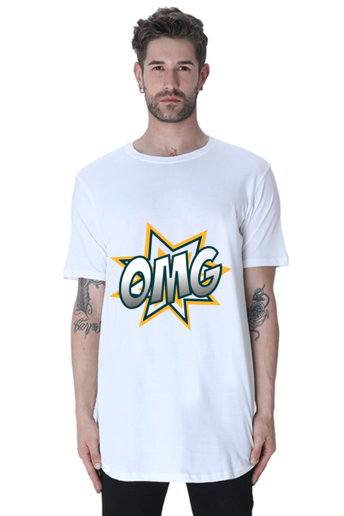Turn Heads with Bluelander's Half Sleeve Cotton Longline Curved T-Shirt: Style that Speaks Volumes!