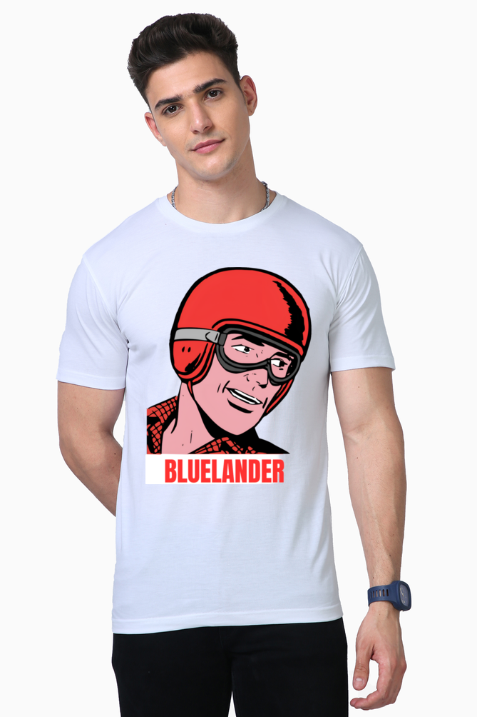 Experience Comfort and Style with Bluelander's Supima Cotton Half Sleeve T-Shirt!