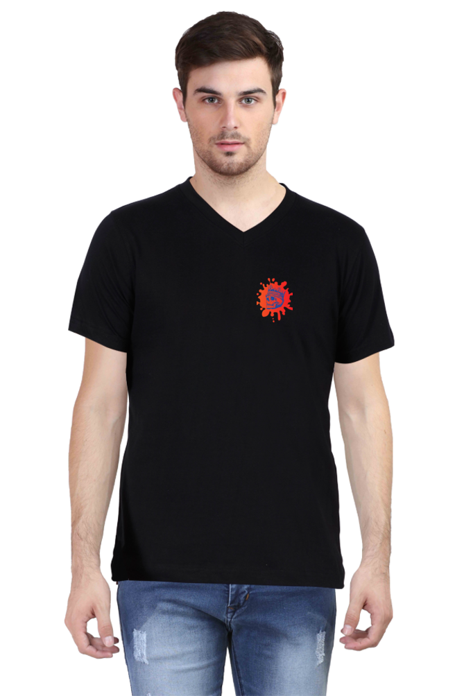 Make a Statement: Bluelander's V Neck Cotton Half Sleeve T-Shirts - Redefining Fashion with Futuristic Designs!