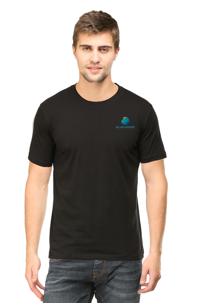 Make Waves in Style: Bluelander Cotton Half Sleeve T-Shirt - Time to Amplify Your Look and Make Some Stylish Noise