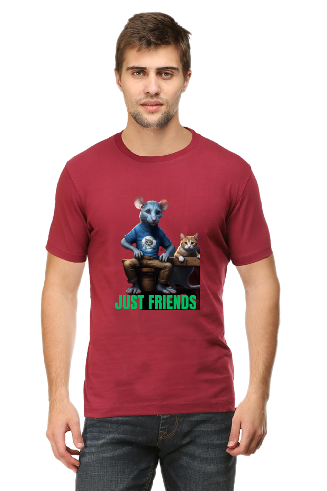 BlueLander's Half Sleeve Cotton T-Shirt with Enhanced Design – Fusing AI and Human Craftsmanship.step out with style and confidence.