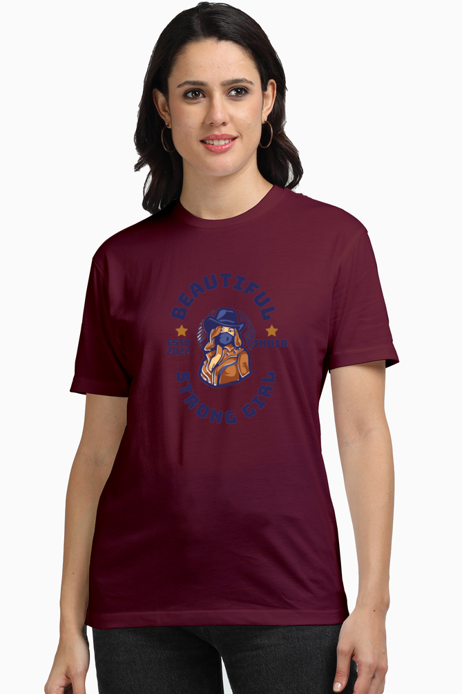 Indulge in Supreme Comfort: Bluelander Girls & Women's Full Sleeve T-Shirt,Exclusive Design, Crafted in India for Our Beautiful, Strong Sisters and Mothers