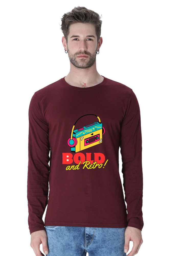 Feel the Fashion Vibe: Bluelander's Full Sleeve Cotton T-Shirt - Make a Stylish Entrance Wherever You Go!