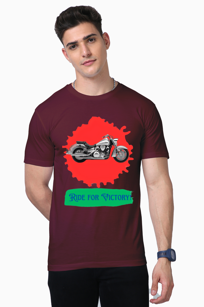 Rev Up Your Style: Bluelander's Supima Cotton Half Sleeve T-Shirts for Bike Enthusiasts!