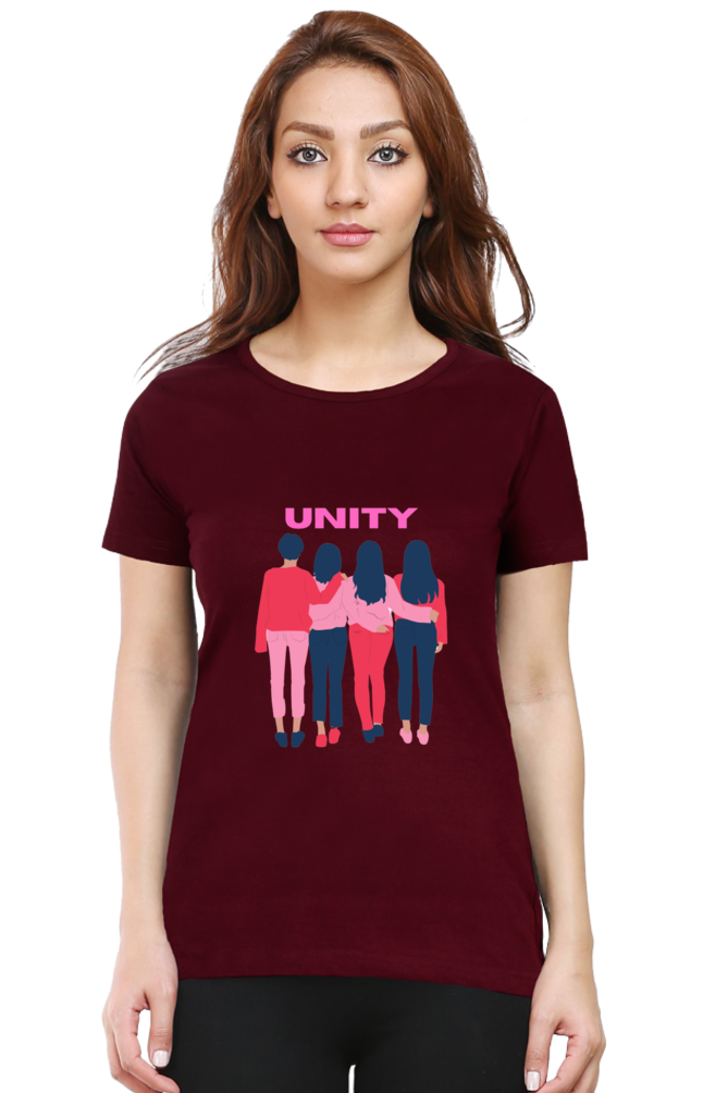 BlueLander's Cotton Half Sleeve T-Shirts: Enhanced Design, Supreme Comfort for Girls and Women – A Sign of Unity in Style and Comfort.