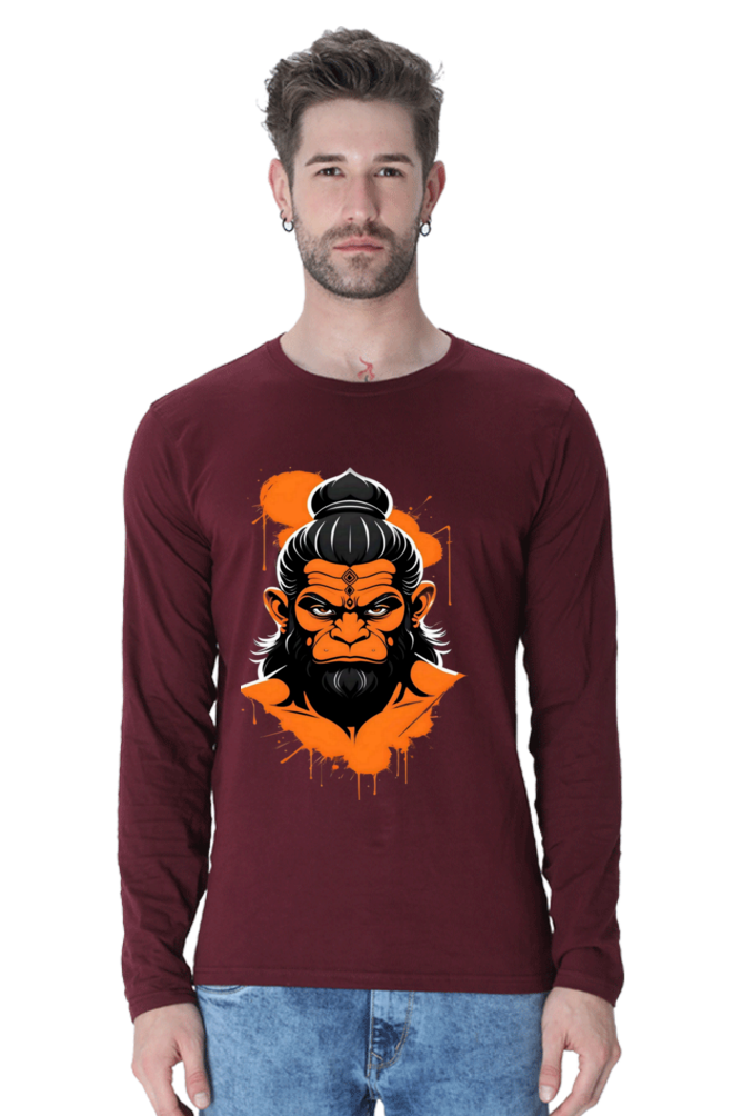Premium Unisex Hanuman Grace Bhastra T-shirt: Divine Power & Comfort | Bluelander