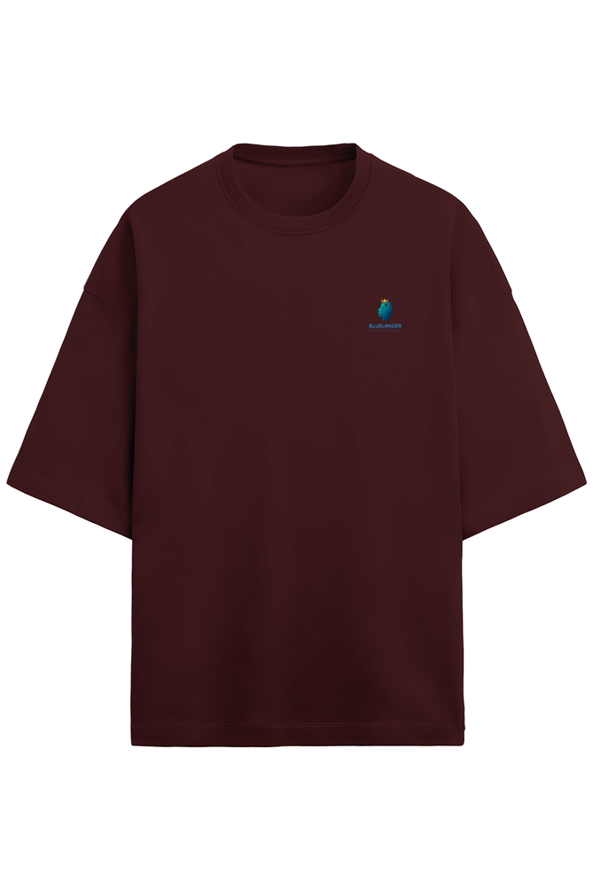 Terry Over-sized Comfort: Bluelander's Premium Cotton T-Shirt.