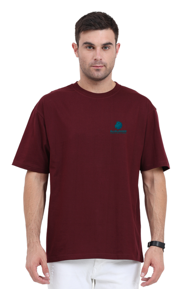 Oversized Comfort, Classic Style: Bluelanders soft cotton bio washed Unisex T-Shirt.