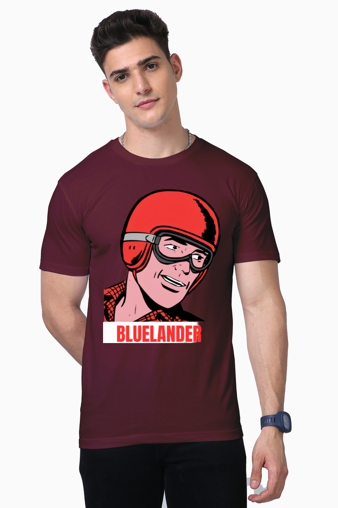 Experience Comfort and Style with Bluelander's Supima Cotton Half Sleeve T-Shirt!