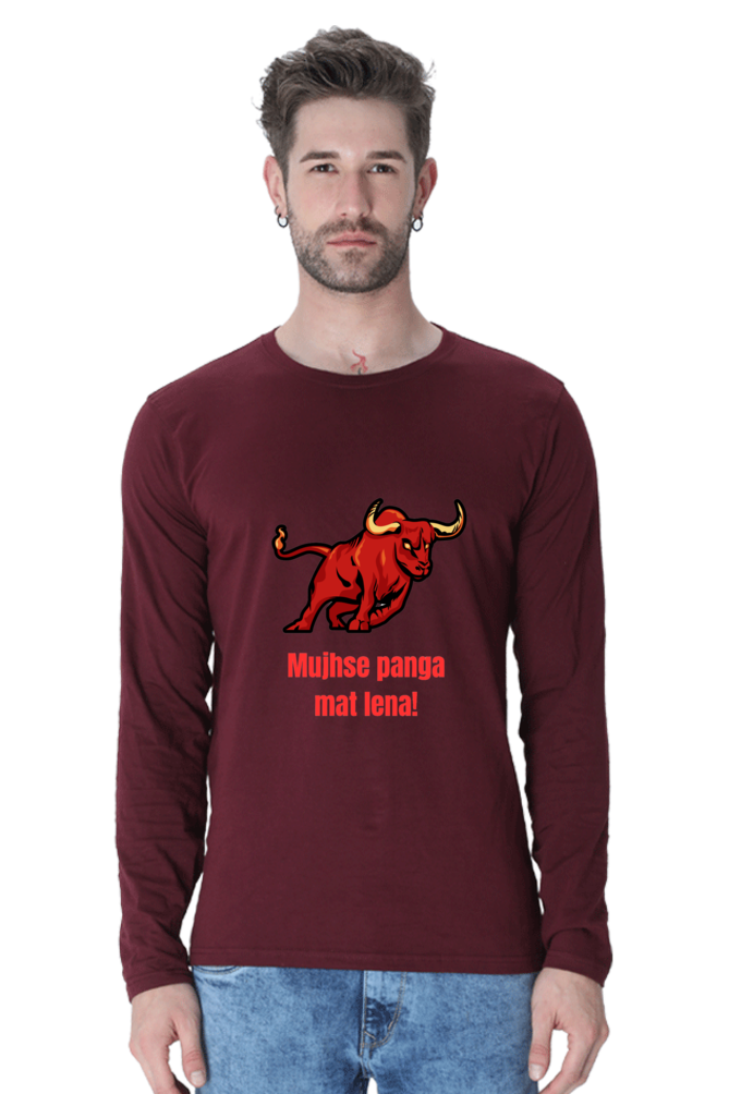 Say Farewell to Ordinary Tees: Discover Elevated Design with Bluelander's Cotton Full Sleeve Tee!