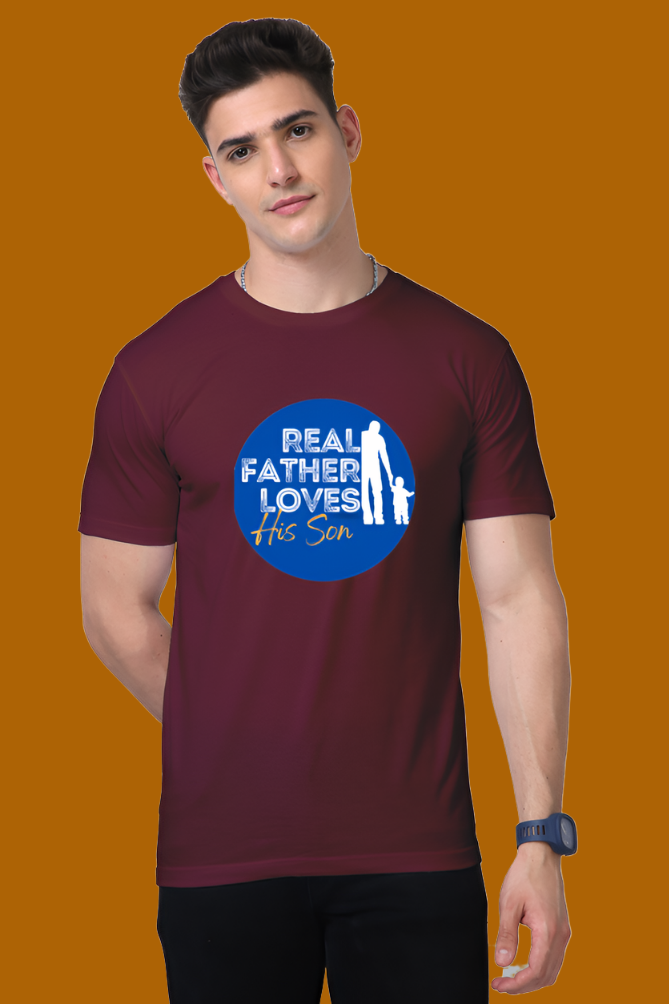 Supreme Comfort Meets Enhanced Design Bluelander Supima Half Sleeve T-Shirt for Fathers & Sons Bonding Wear It with Pride