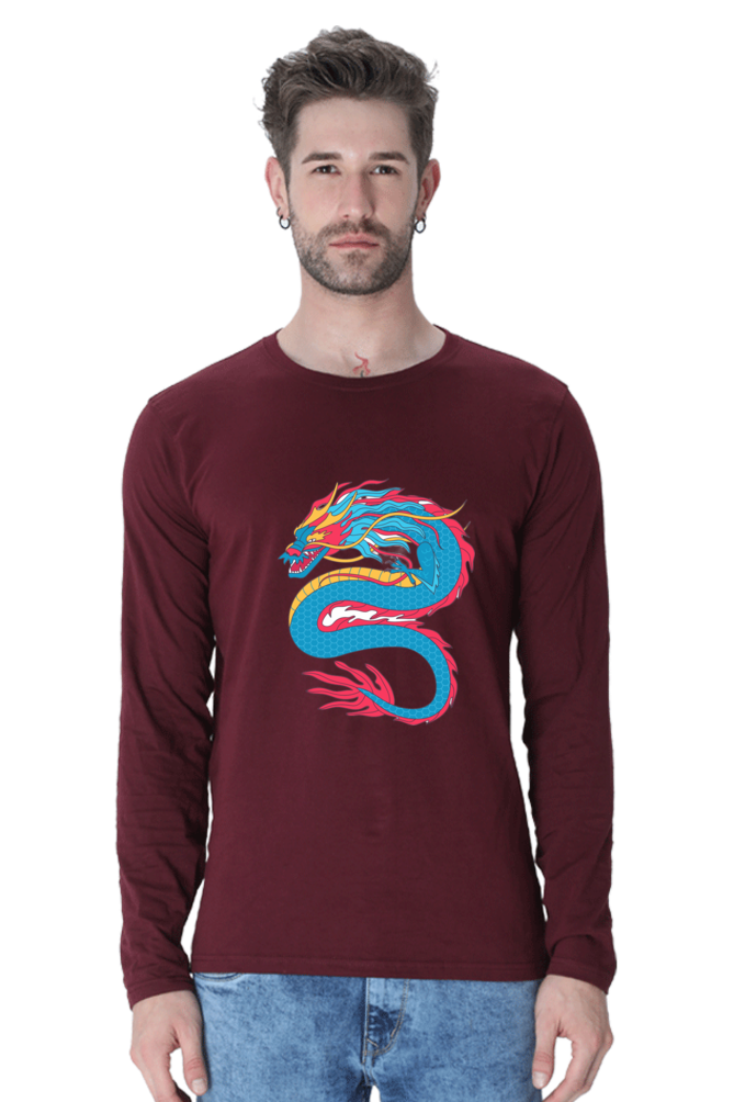 Fashion Begins Here: Bluelander's Cotton Full Sleeve T-Shirt - Elevate Your Style Journey!