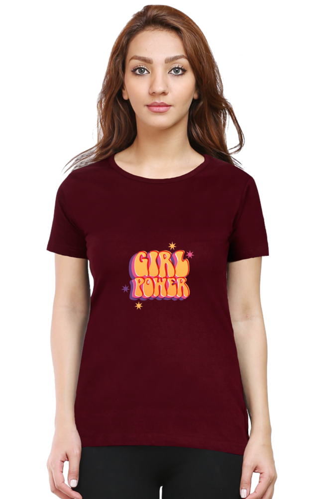 Bluelander Classic Cotton Female Half Sleeve T-Shirt: Unleash Girl Power with Style and Comfort