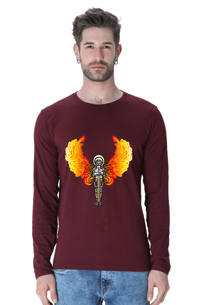 Glow Up Your Nights: Bluelander's Night Glow Cotton Full Sleeve T-Shirt Illuminates Your Style with Futuristic Designs!
