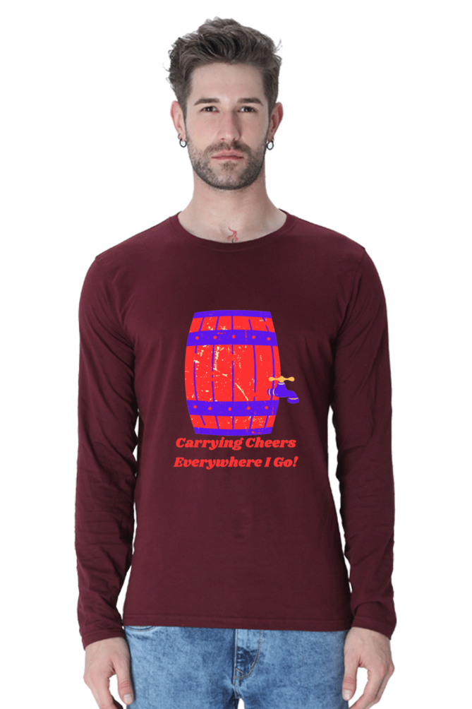 Launch Your Style Journey: Bluelander's Cotton Full Sleeve T-Shirt - Where Fashion Begins!