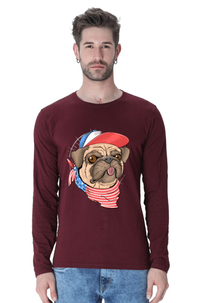 Brighten Your Day with Bluelander Cotton Full Sleeve T-Shirt | 'Play with Colors, Take the Pain Out' Design | 100% Cotton, Pre-Shrunk, Bio Washed