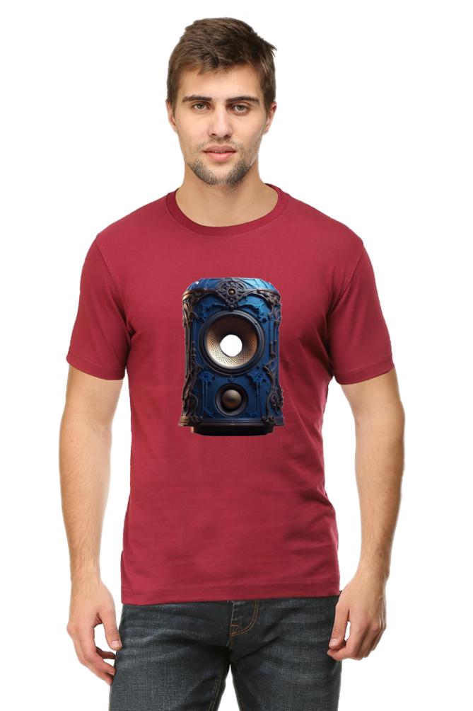 Half Sleeve Harmony: Unleash Your Inner Music with Enhanced Style in our Bluelander Cotton T-Shirt - Let Your Passion Sing
