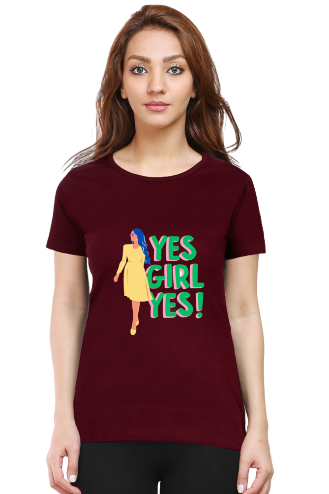 Empowering Every She: BlueLander's Girls and women's Cotton Half Sleeve T-Shirts - Enhanced Design and Supreme Comfort, Tailored for Our Sisters and Moms in India.