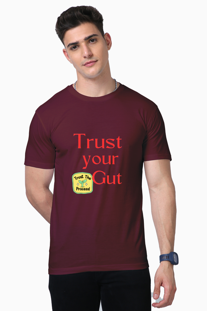Supreme Comfort Unleashed: Bluelander Supima Half Sleeve T-Shirt Trust Your Gut, Trust the Process and be Invincible