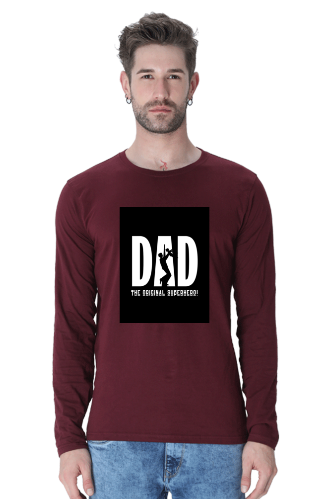 Bluelander Full Sleeve T-Shirt: Celebrate Dad, the Original Superhero, with Supreme Comfort and Style