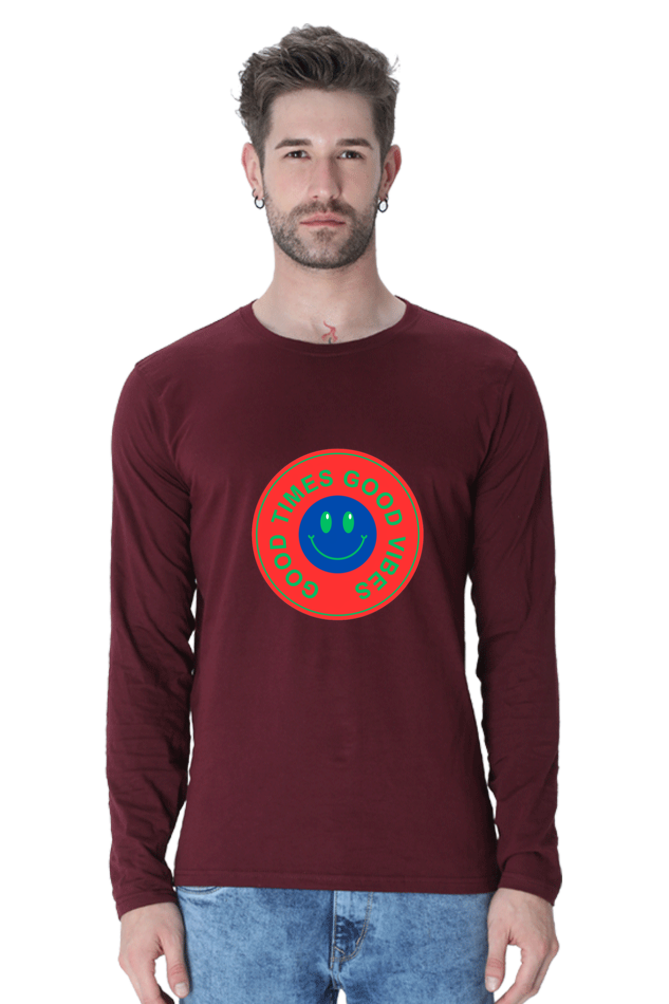 Level Up Your Style Game: Rocking Out in Bluelander's Cotton Full Sleeve T-Shirts!