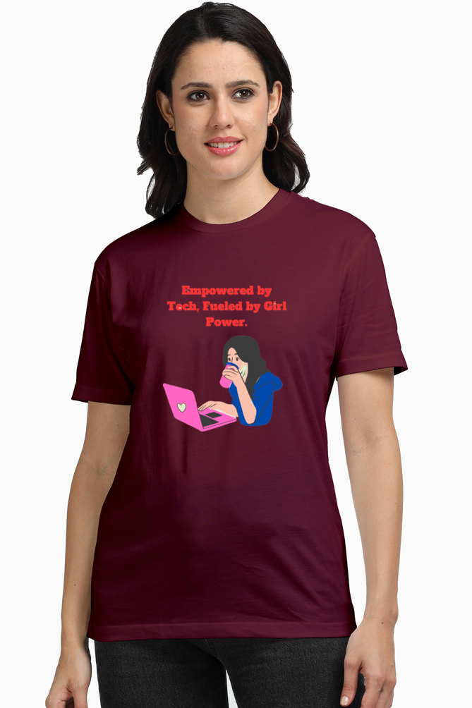 Bluelander's Supima Cotton Half Sleeve Tee For Girls and Women : Unleashing Feminism in Style with Supreme Comfort and Enhanced Design.
