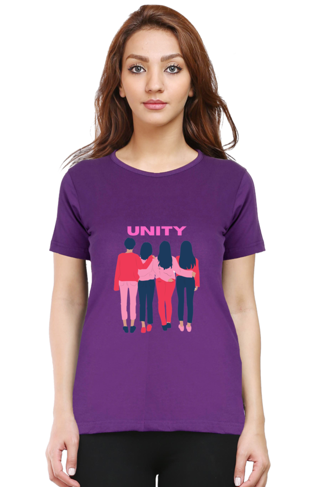 BlueLander's Cotton Half Sleeve T-Shirts: Enhanced Design, Supreme Comfort for Girls and Women – A Sign of Unity in Style and Comfort.