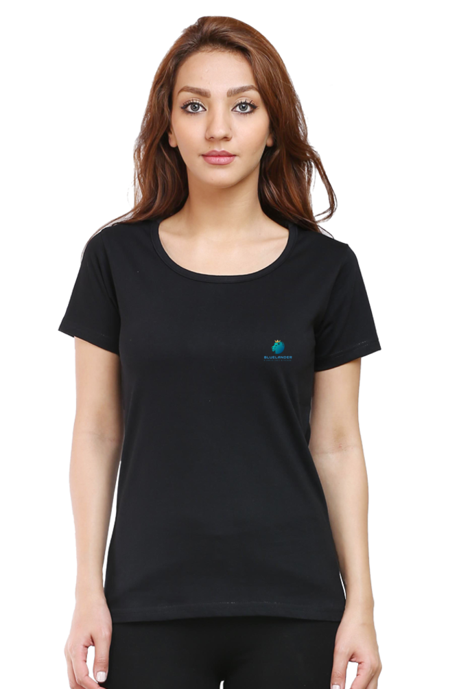 Bluelander Girl Round Neck Half Sleeve T-Shirt: Embrace Style with a Kiss of Comfort in Every Thread!