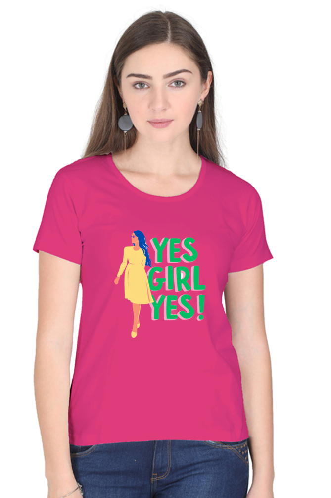 Empowering Every She: BlueLander's Girls and women's Cotton Half Sleeve T-Shirts - Enhanced Design and Supreme Comfort, Tailored for Our Sisters and Moms in India.