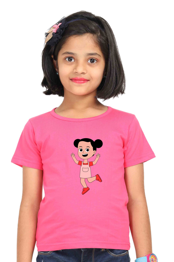 Twirl into Fun: Bluelander's Girls Cotton Half Sleeve Tees Delight!