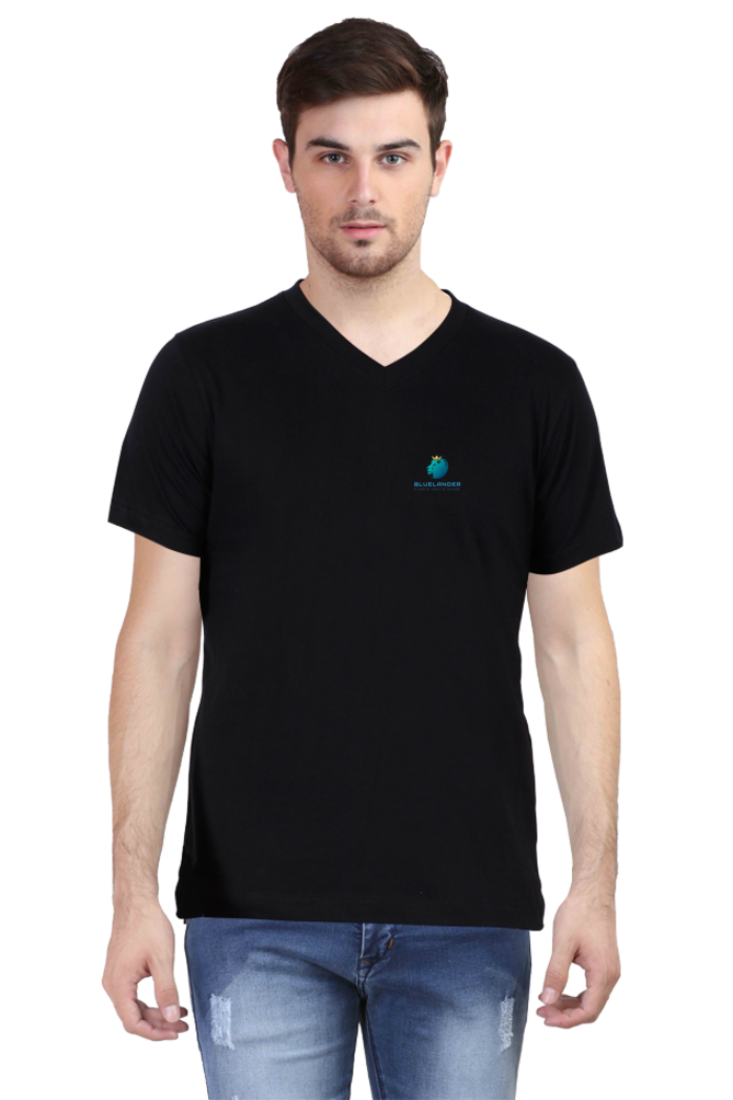 Elevate Your Casual Style: Bluelander's V Neck Cotton Half Sleeve T-Shirts