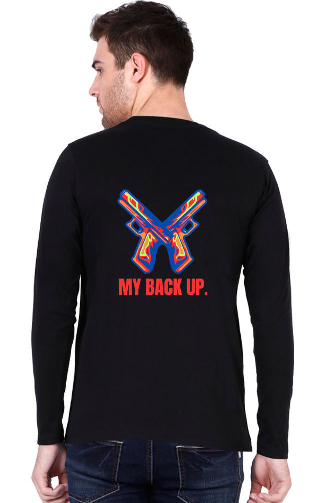 Bluelander's Cotton Full Sleeve T-Shirt: Take Your Back Up in Style.