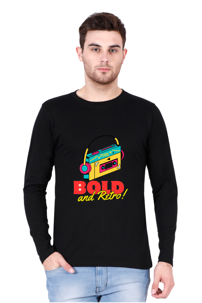 Feel the Fashion Vibe: Bluelander's Full Sleeve Cotton T-Shirt - Make a Stylish Entrance Wherever You Go!