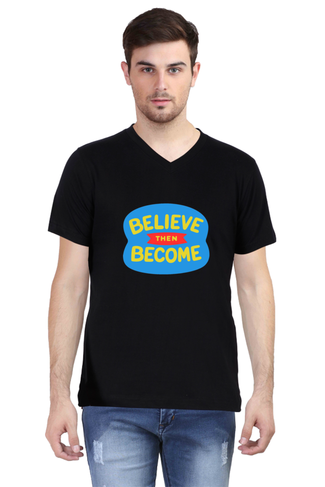 Vibrant Vibes Await: Dive into Adventure with Bluelander's V Neck Cotton Half Sleeve Tees!