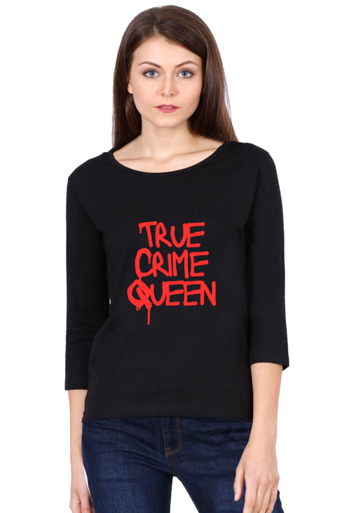 Live with Fashion Unleash Style and Comfort with Bluelander's Girls and Women's Cotton Full Sleeve T-Shirt.