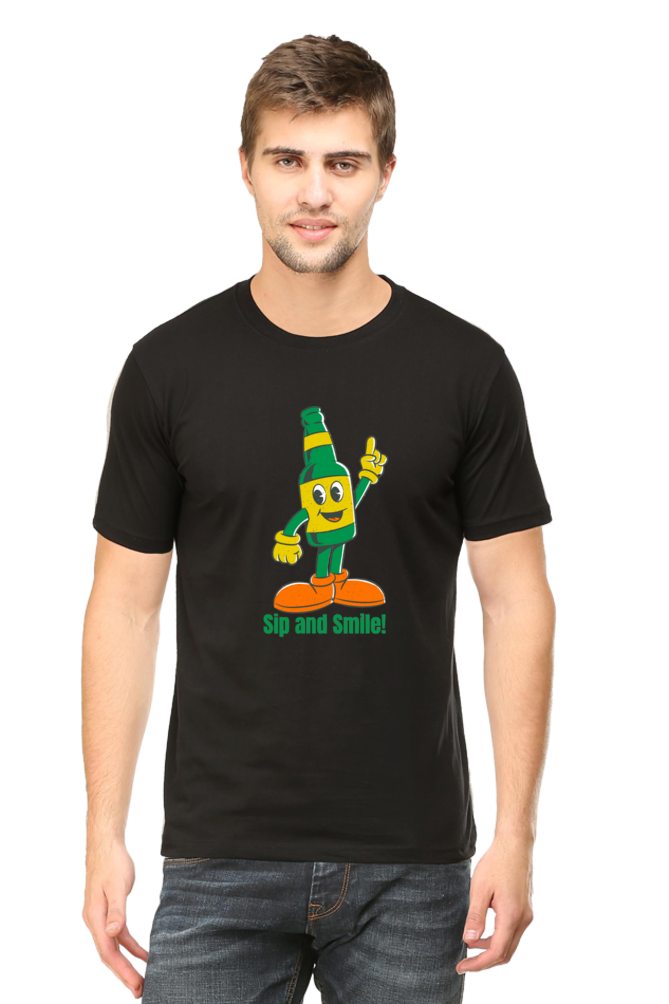 Stand Out in Style: Bluelander's Cotton Half Sleeve T-Shirts with Enhanced Design - Get Noticed!