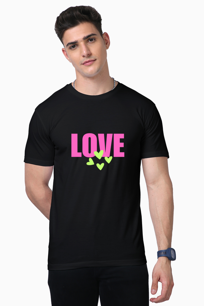 Bluelander Supima Tee: Elevate Style with Luxury Premium Cotton. Half Sleeves for Comfort & Positivity!