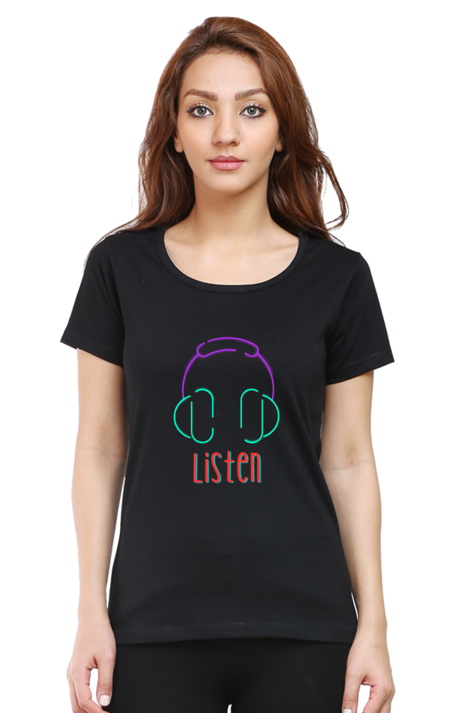 Revitalize Daily Comfort: Bluelander Cotton Half Sleeve T-Shirts for Girls and Women,Tune into Your Mind, Follow Your Heart, and Embrace Timeless Style and Wisdom