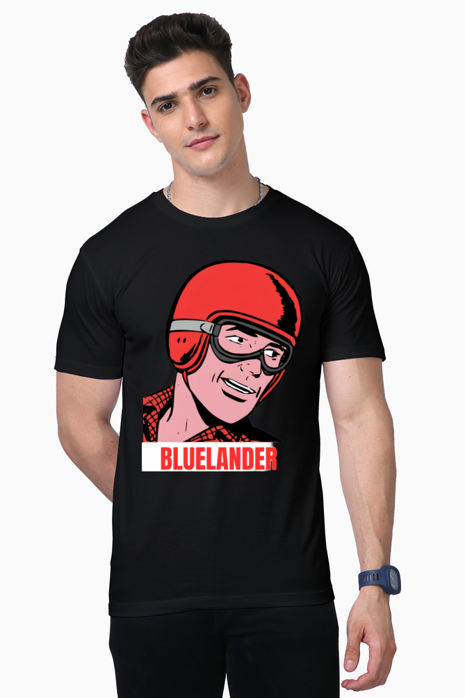 Experience Comfort and Style with Bluelander's Supima Cotton Half Sleeve T-Shirt!