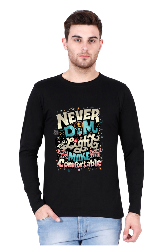 Bluelanders: Comfort Redefined - Unisex Premium Cotton Bio-Washed Full-Sleeve T-Shirt.