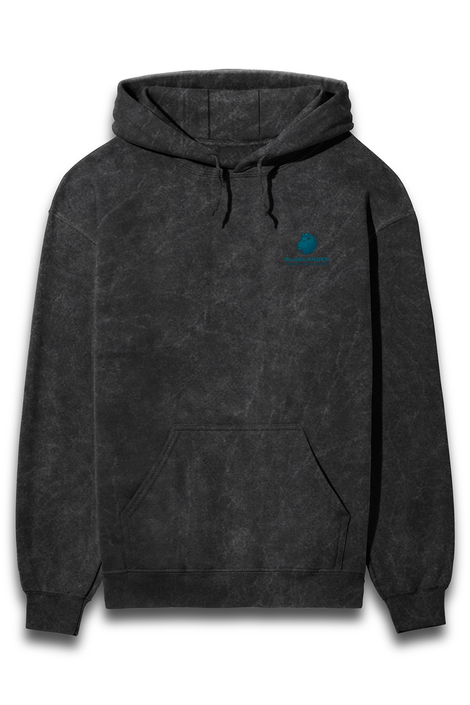 Vintage Vibes, Modern Comfort: Bluelanders Acid-Washed Hoodie