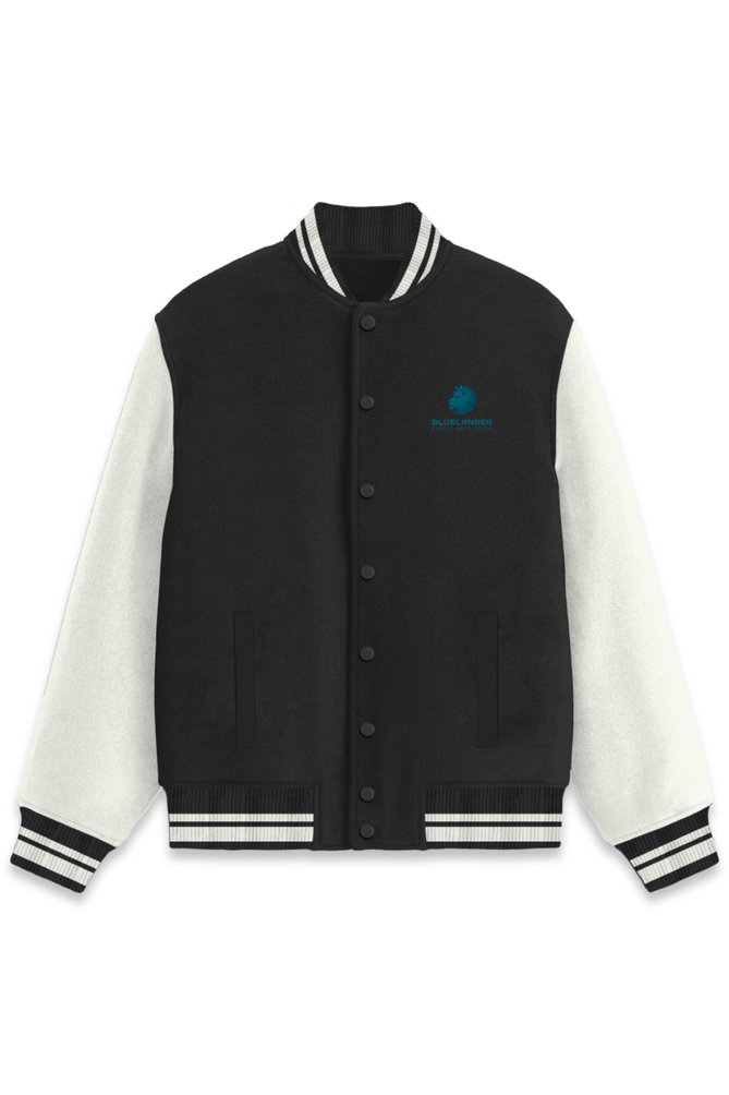 Bluelander Premium Unisex Letterman Jacket – 300 GSM Cotton, Stylish & Durable.