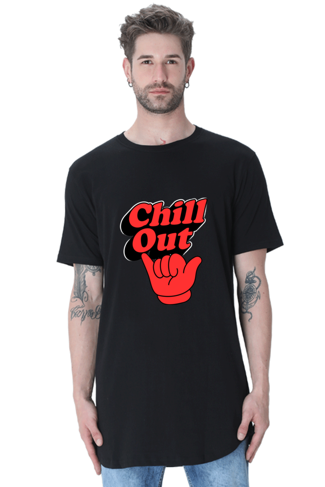 Supreme Comfort, Ultimate Style: Bluelander's  half sleeve longline curved t shirts.– Your Ticket to Unmatched Wardrobe Brilliance.